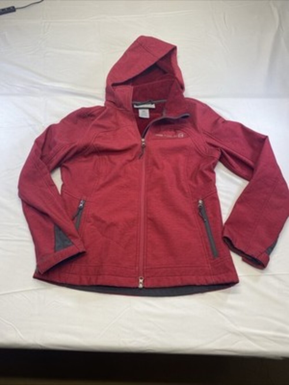 Free Country winter Jacket Insulated Coat Women’s Small lightweight! Zip Hoodie!